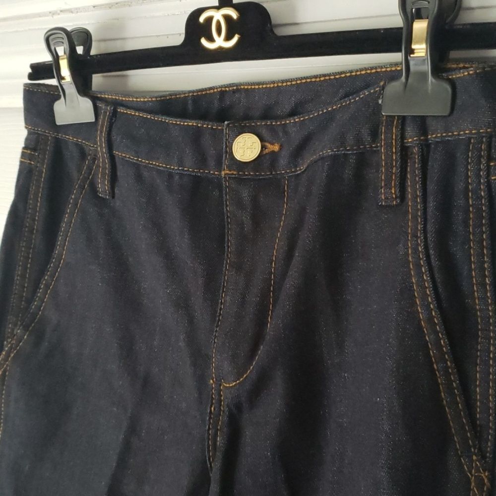 TORY BURCH high waist flare denim jeans - Picture 4 of 8